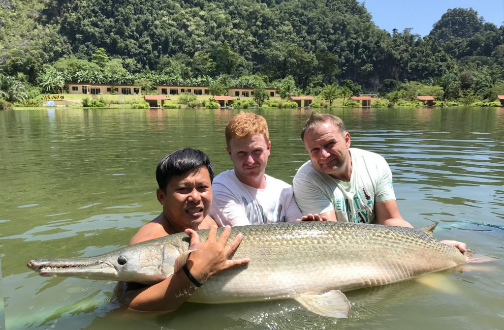 Gallery - Fishing in Thailand at Teak Tree Lake Alligator Gar